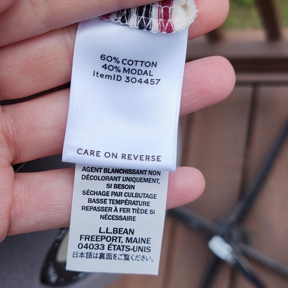 L.L. Bean Signature Women’s Stripe T-Shirt, Sz M - Picture 6 of 9